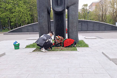 Молодежная палата района Новогиреево приняла активное участие в мемориально-патронатной акции!